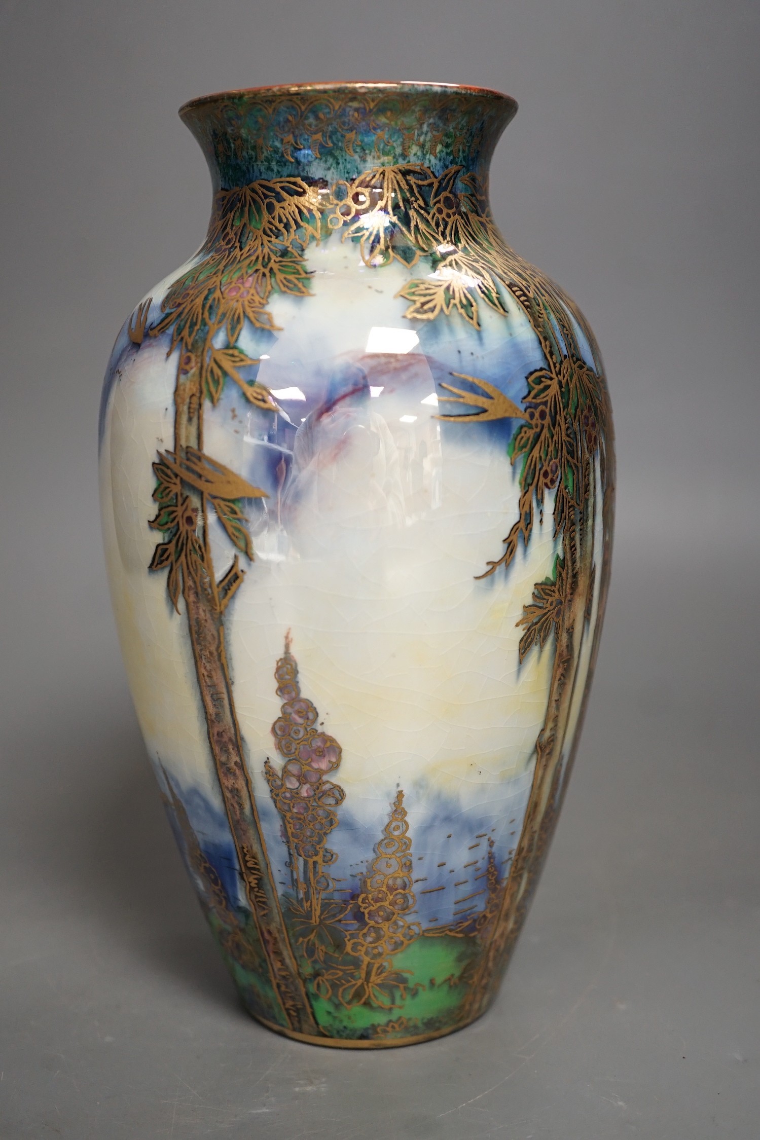 A Royal Worcester ‘Crown Ware’, lustre vase, CW.102, 20cm high
